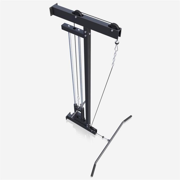Wall Mounted Lat Pulldown Tower Black
