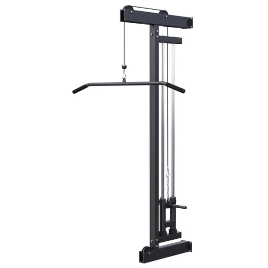 Wall Mounted Lat Pulldown Tower Black