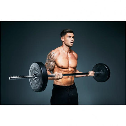 Chrome Barbell Bar 180 cm with Spring Collars