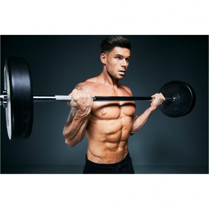 Chrome Barbell Bar 180 cm with Spring Collars