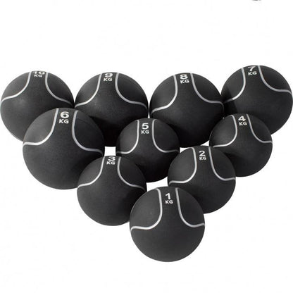 Rubber Medicine Ball 1 - 10 kg Non Slip