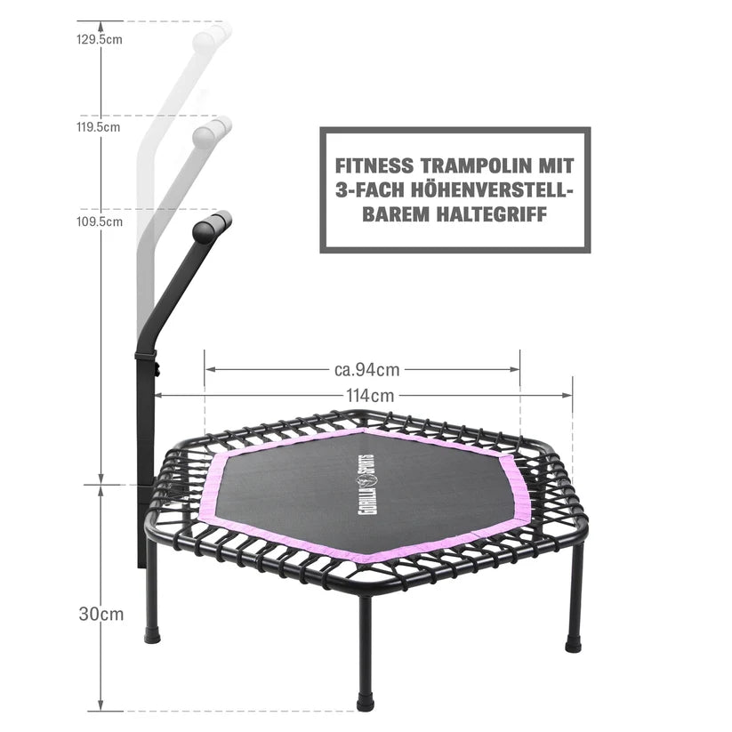 Fitness Trampoline with Handle ⌀100 cm