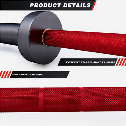 Olympic Barbell 220 cm (7.2 ft) in Different Colours