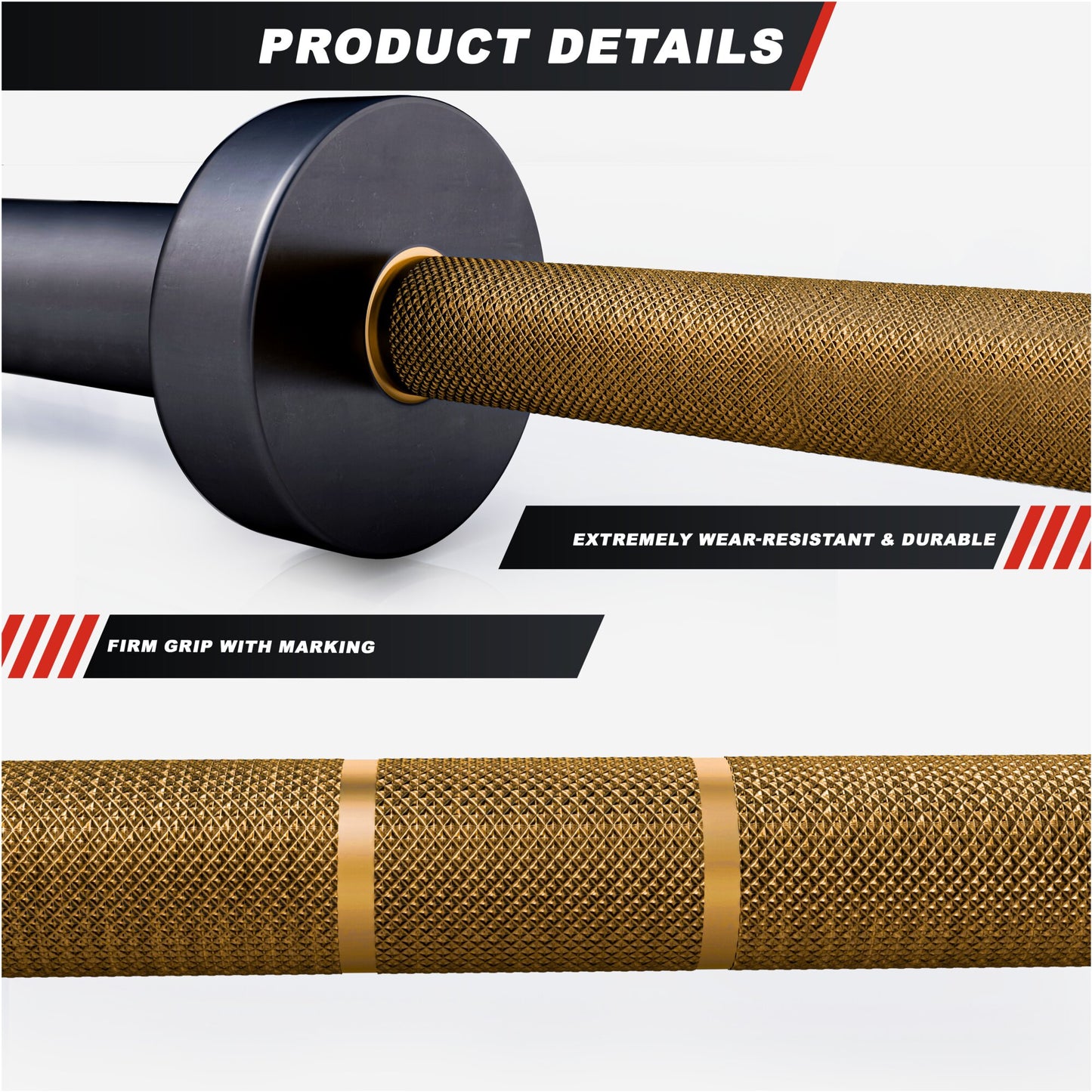 Olympic Barbell 220 cm (7.2 ft) in Different Colours