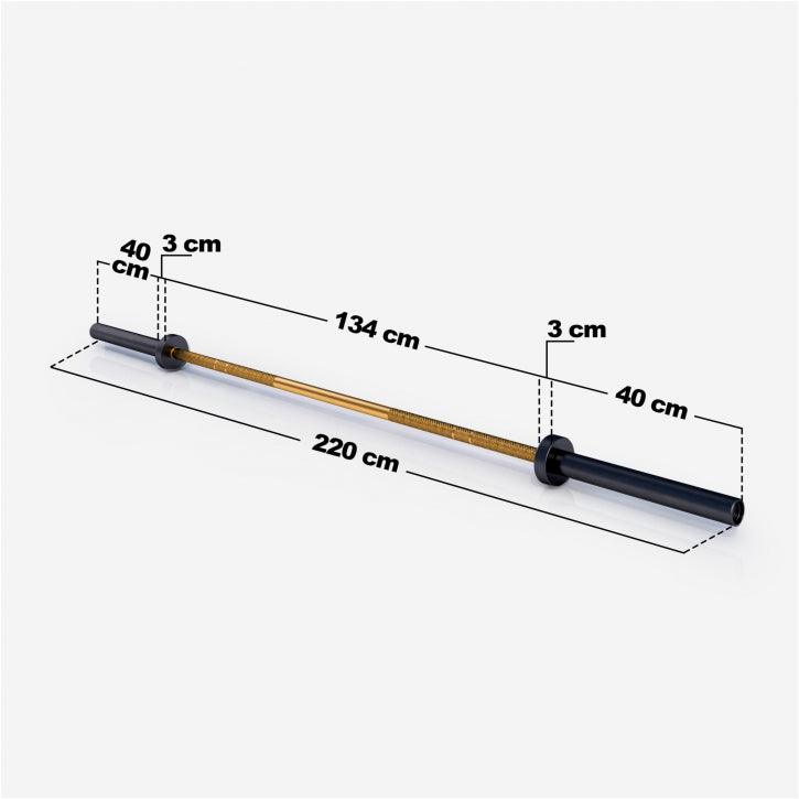 Olympic Barbell 220 cm (7.2 ft) in Different Colours