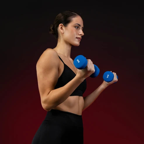 Gymnastic Dumbbell Set with Case - 10 kg