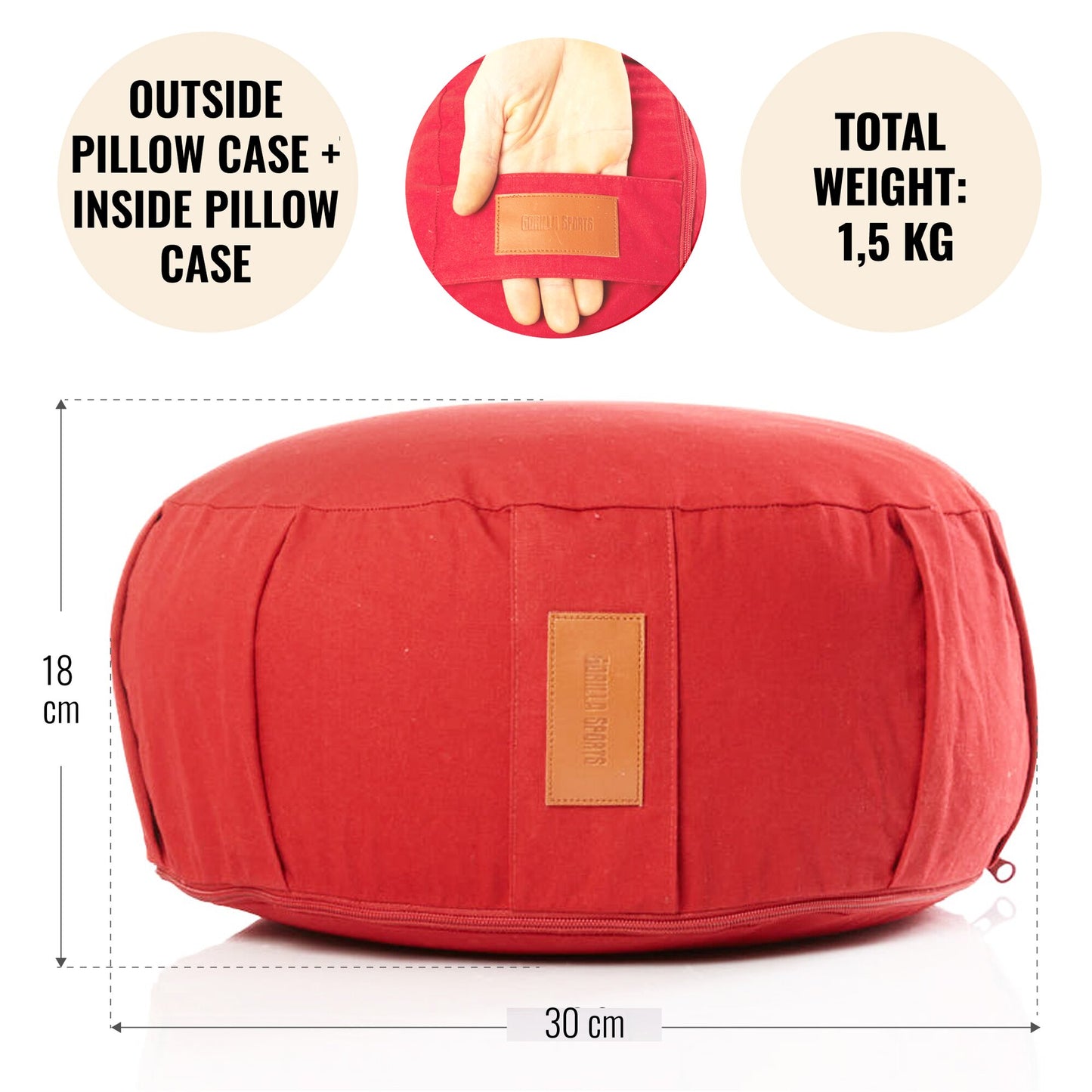 Yoga Cushion in different colors