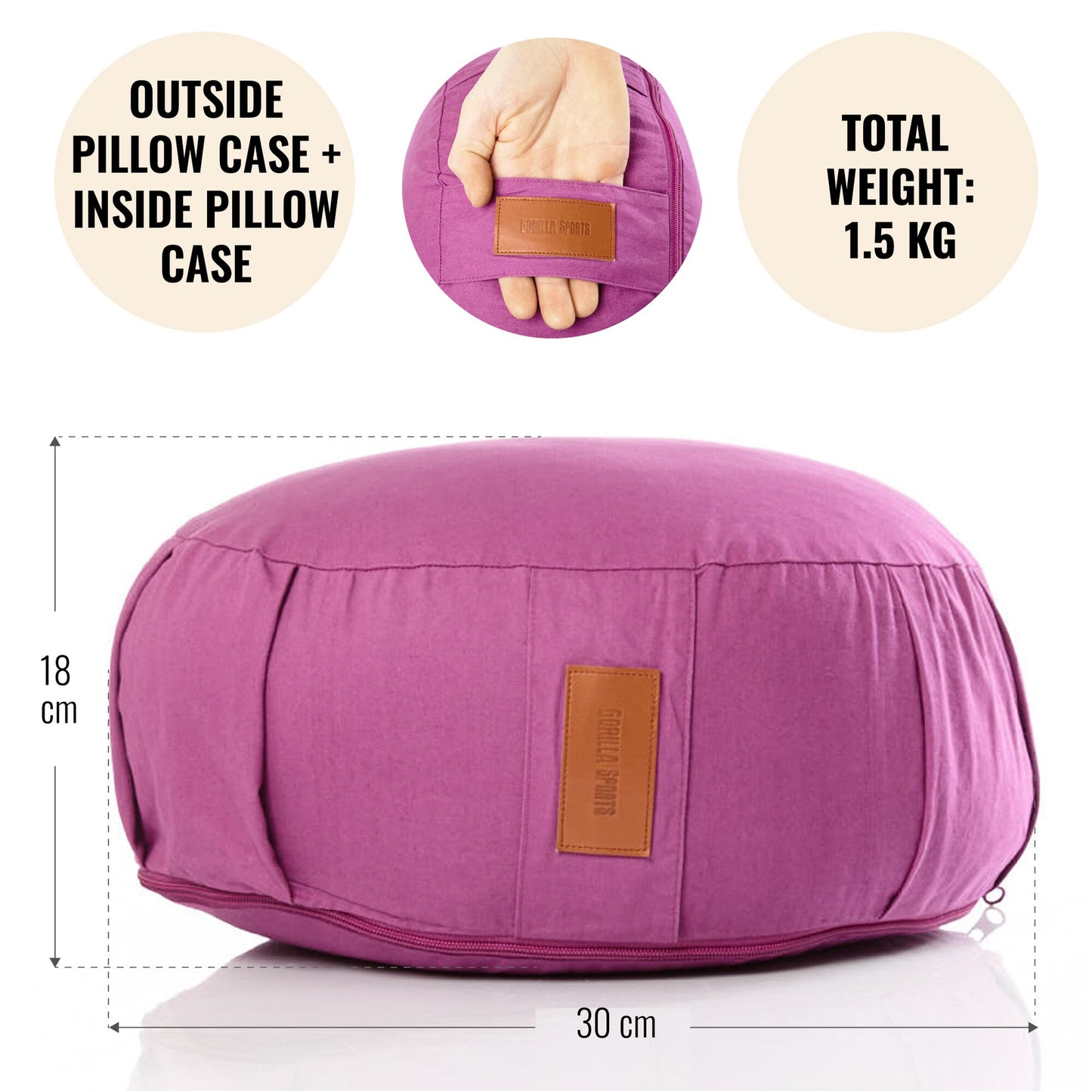 Yoga Cushion in different colors