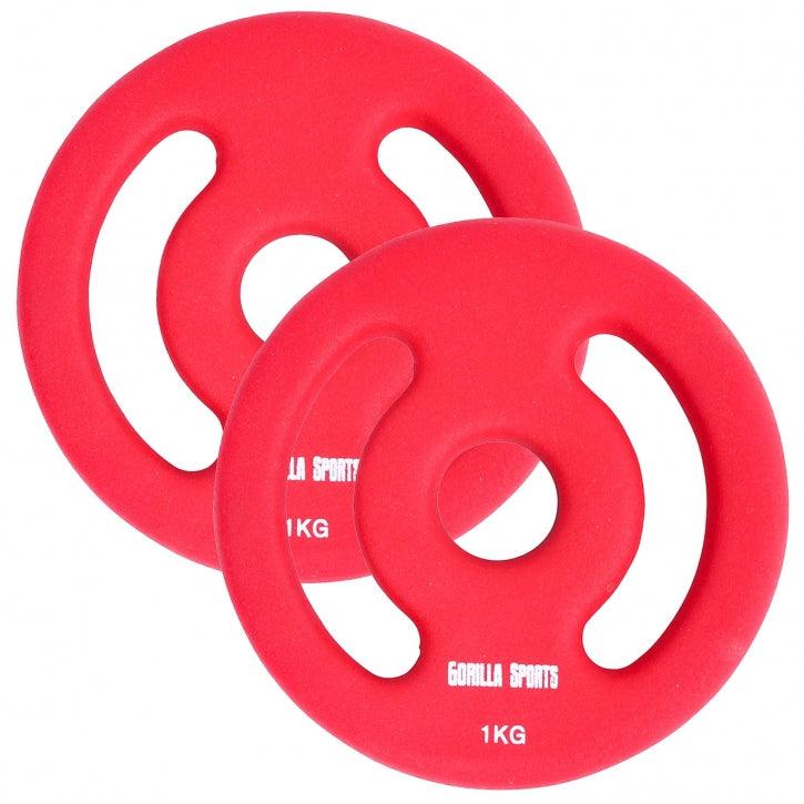 Neoprene Weight Plates Set 1 - 5 kg