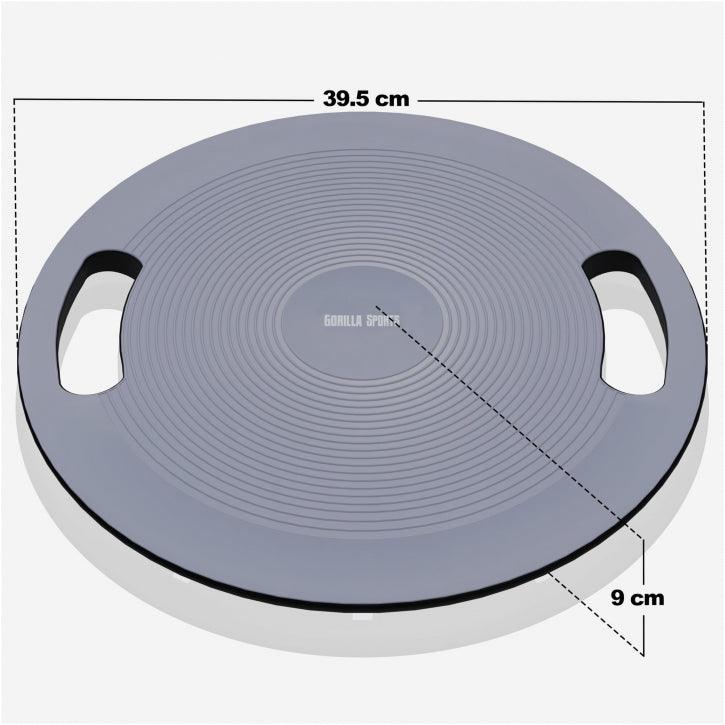 Balance Board with Handles in Black/Dark Gray