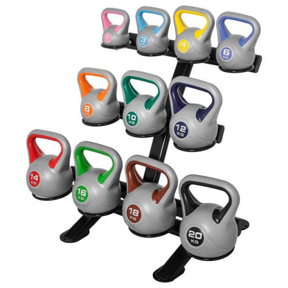 Plastic Coated Kettlebell 2 - 20 kg or in Set