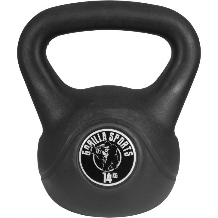 Plastic Coated Kettlebell 2-20 kg, Black
