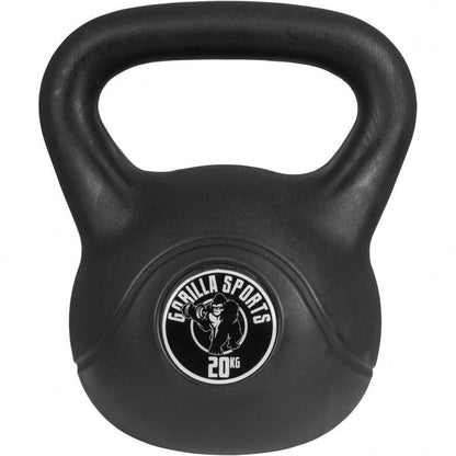 Plastic Coated Kettlebell 2-20 kg, Black