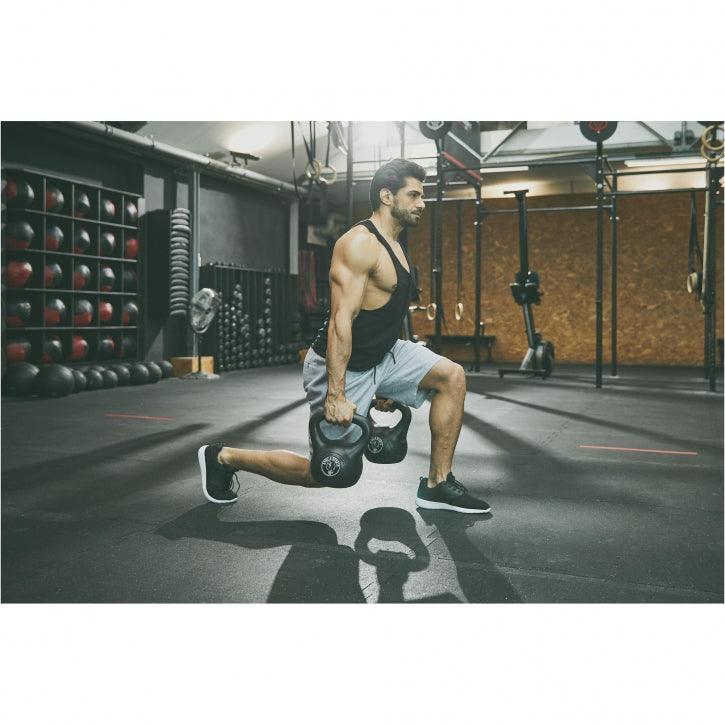 Plastic Coated Kettlebell 2-20 kg, Black