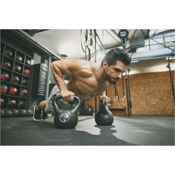 Plastic Coated Kettlebell 2-20 kg, Black