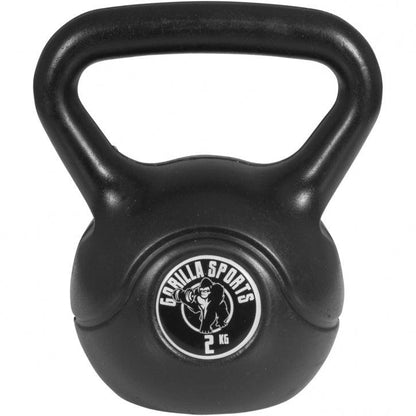Plastic Coated Kettlebell 2-20 kg, Black