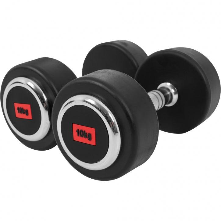Rubber Coated Dumbbell 2.5 - 27.5 kg or in Set