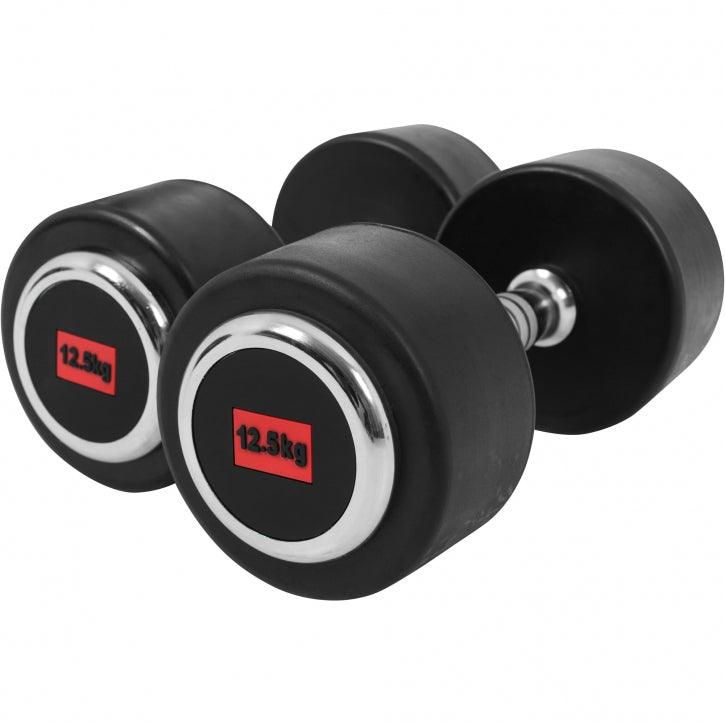 Rubber Coated Dumbbell 2.5 - 27.5 kg or in Set