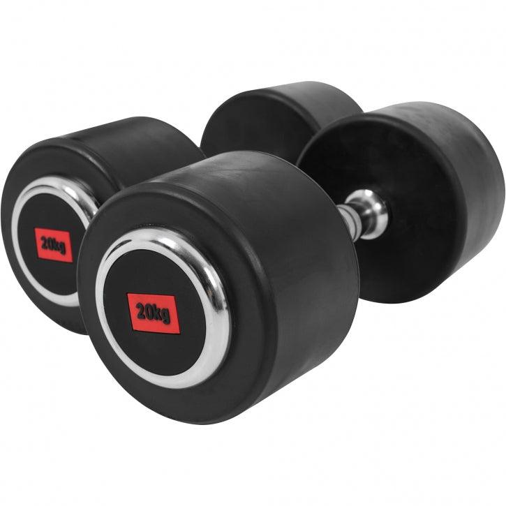 Rubber Coated Dumbbell 2.5 - 27.5 kg or in Set