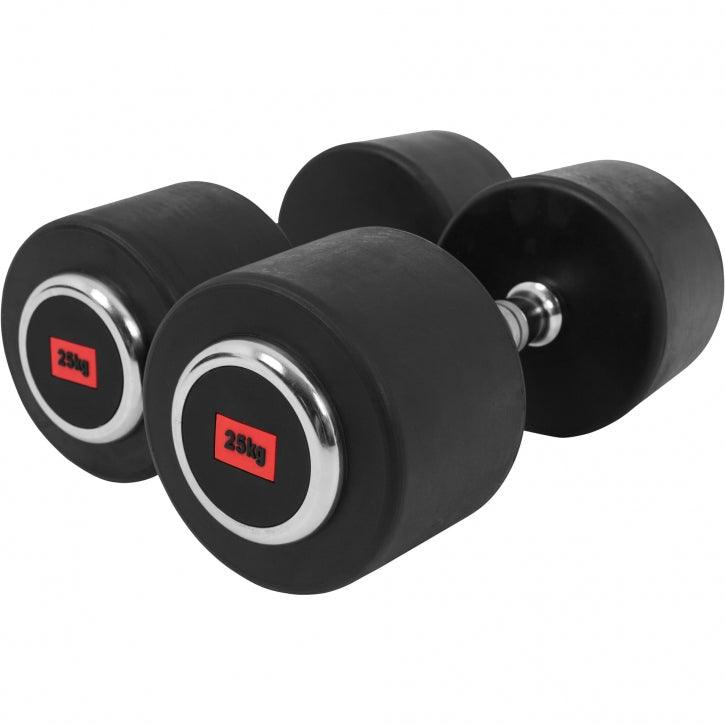 Rubber Coated Dumbbell 2.5 - 27.5 kg or in Set