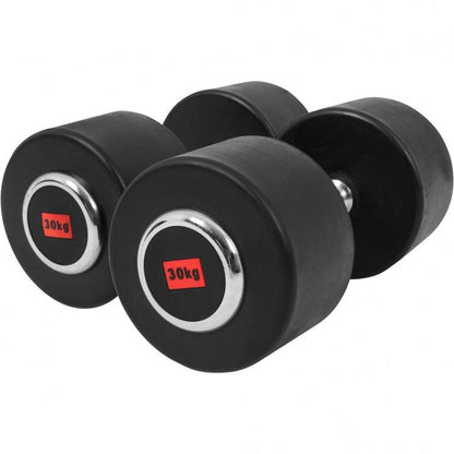 Rubber Coated Dumbbell 2.5 - 27.5 kg or in Set