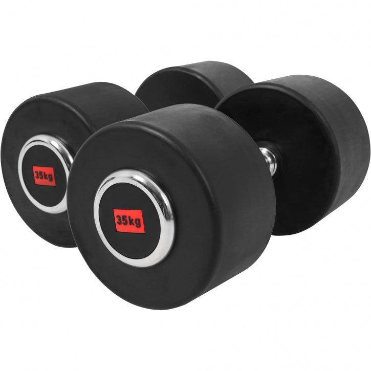 Rubber Coated Dumbbell 2.5 - 27.5 kg or in Set