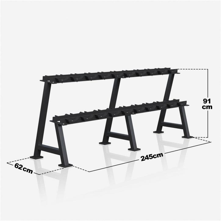 Rubber Coated Dumbbell 2.5 - 27.5 kg or in Set