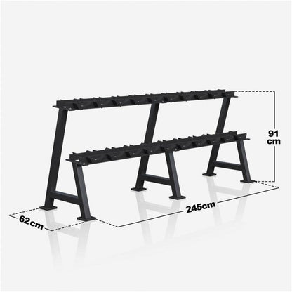 Rubber Coated Dumbbell 2.5 - 27.5 kg or in Set