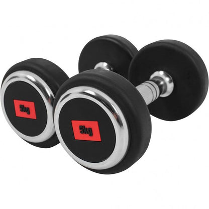 Rubber Coated Dumbbell 2.5 - 27.5 kg or in Set