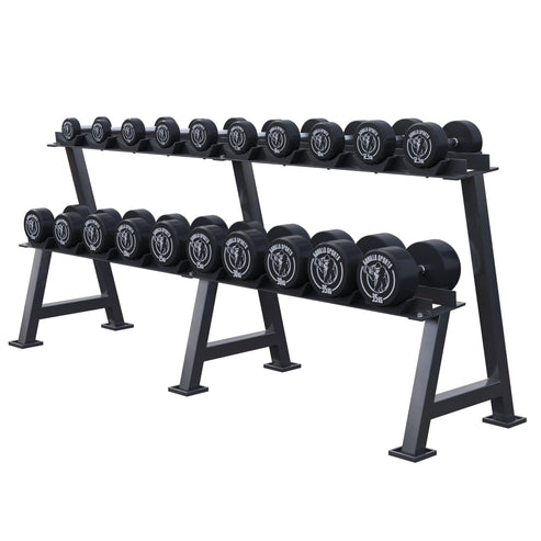 Rubber Dumbbell Set 2.5 - 27.5 kg or in Set