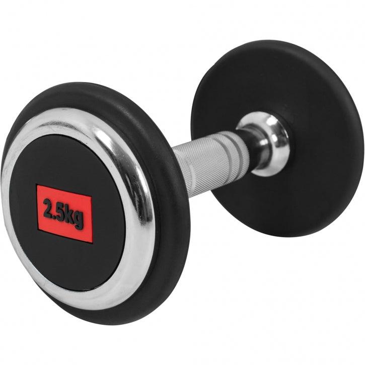 Rubber Coated Dumbbell 2.5 - 27.5 kg or in Set