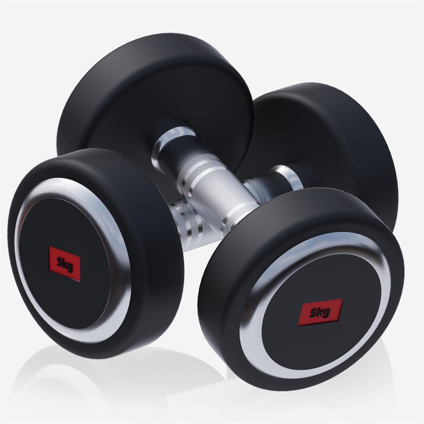 Rubber Coated Dumbbell 2.5 - 27.5 kg or in Set