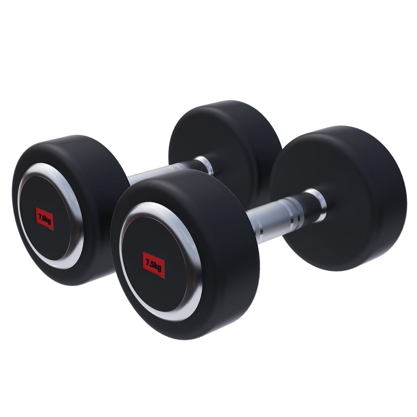 Rubber Coated Dumbbell 2.5 - 27.5 kg or in Set