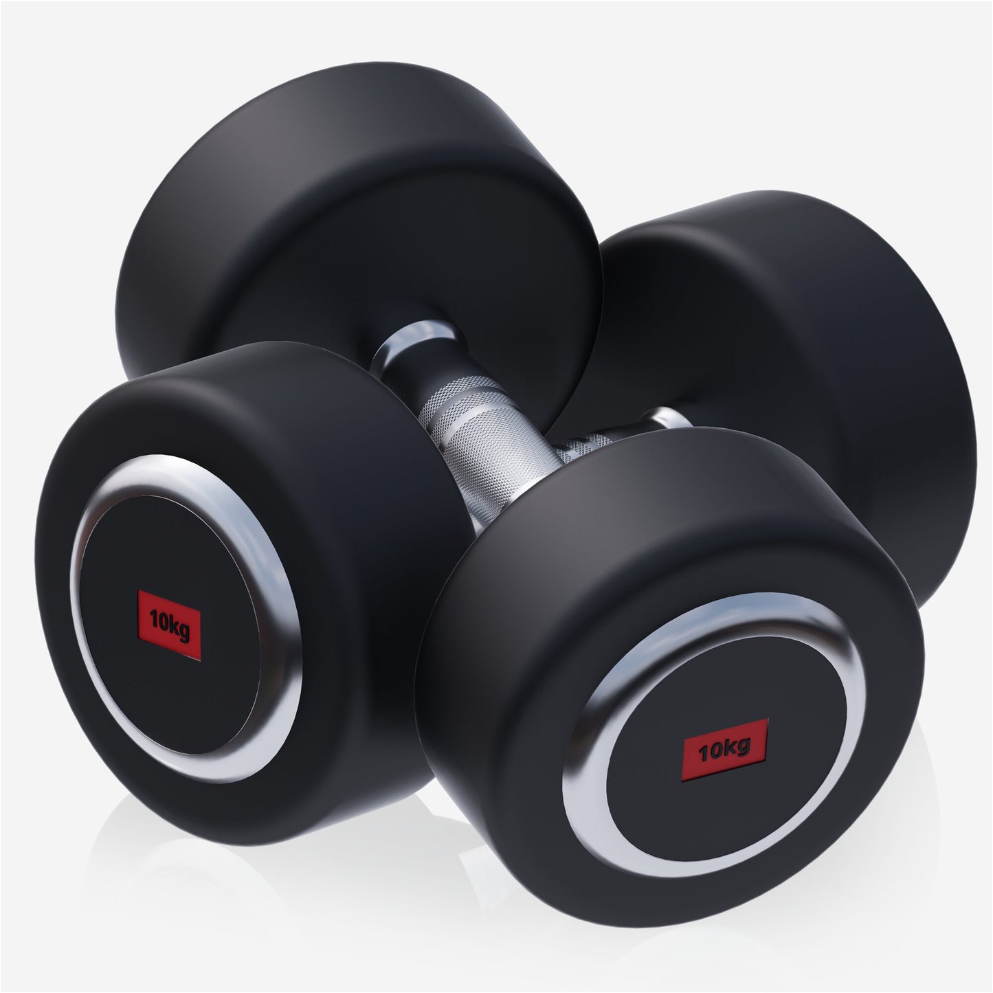 Rubber Coated Dumbbell 2.5 - 27.5 kg or in Set