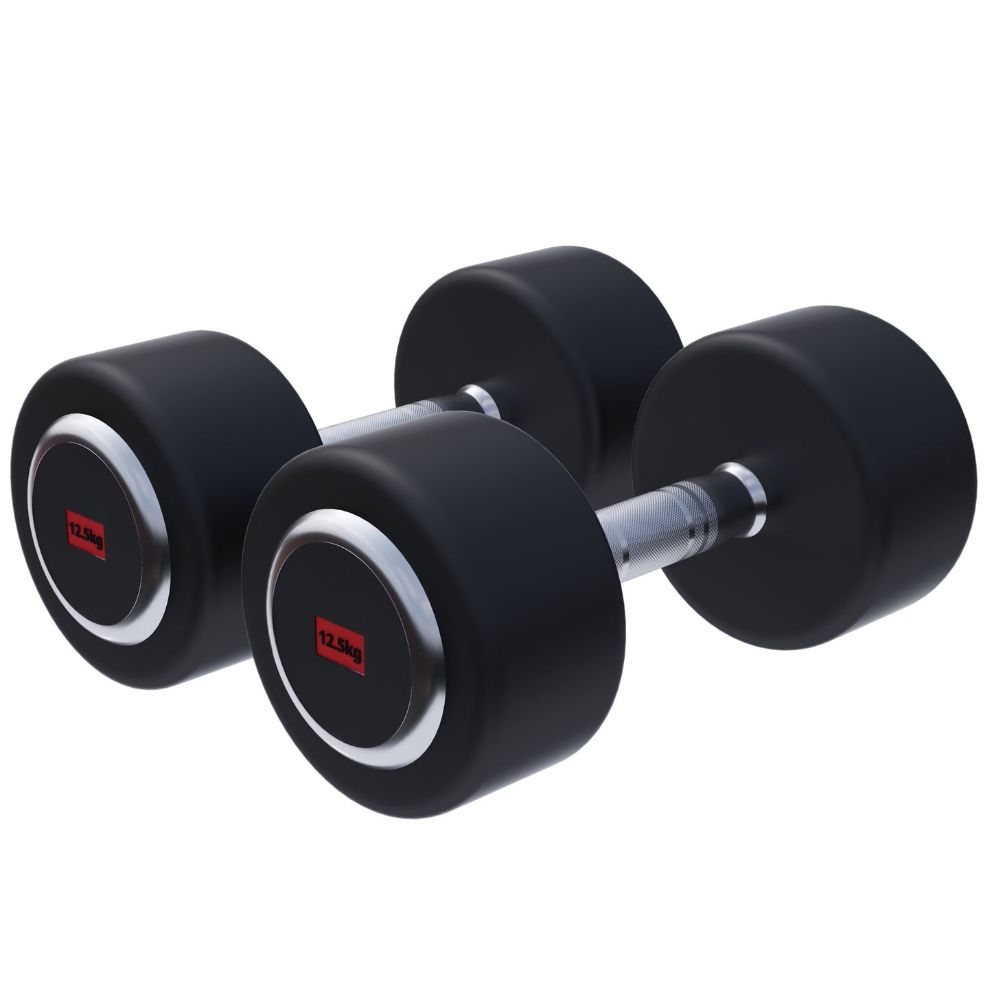 Rubber Coated Dumbbell 2.5 - 27.5 kg or in Set