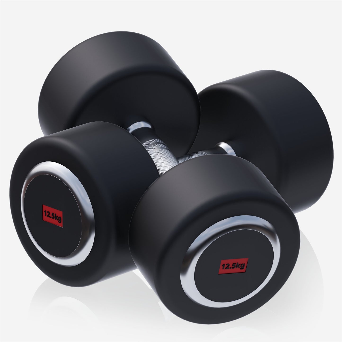 Rubber Coated Dumbbell 2.5 - 27.5 kg or in Set
