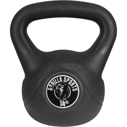 Plastic Coated Kettlebell 2-20 kg, Black