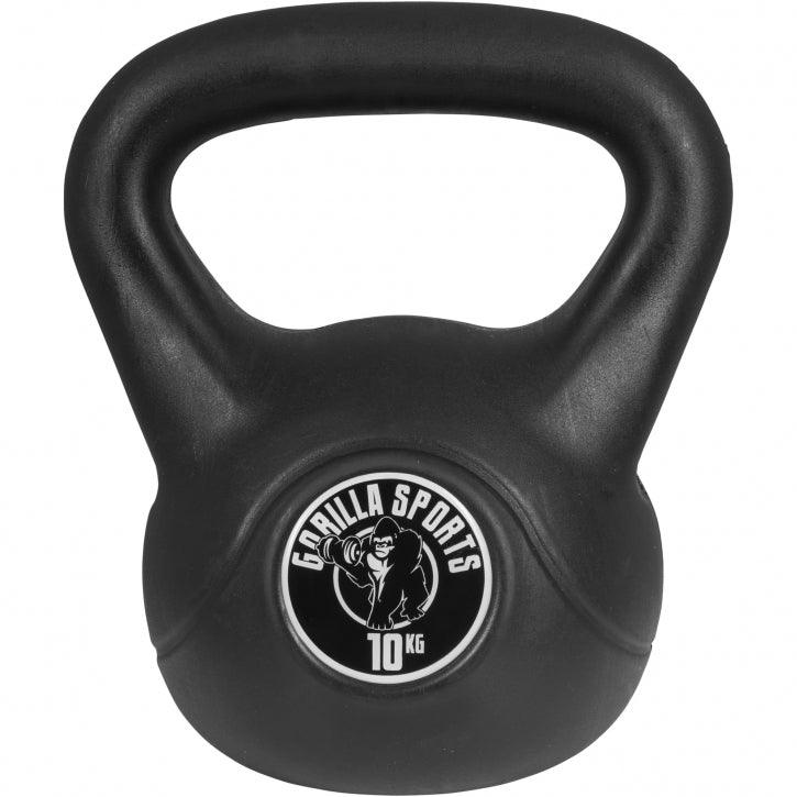 Plastic Coated Kettlebell 2-20 kg, Black