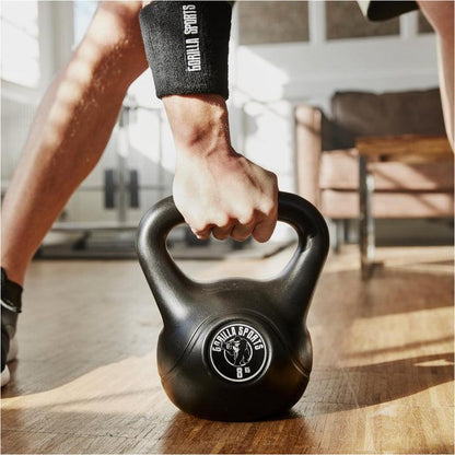 Plastic Coated Kettlebell 2-20 kg, Black