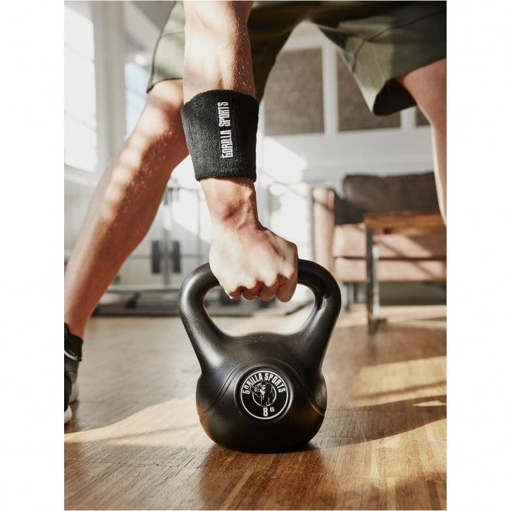 Plastic Coated Kettlebell 2-20 kg, Black