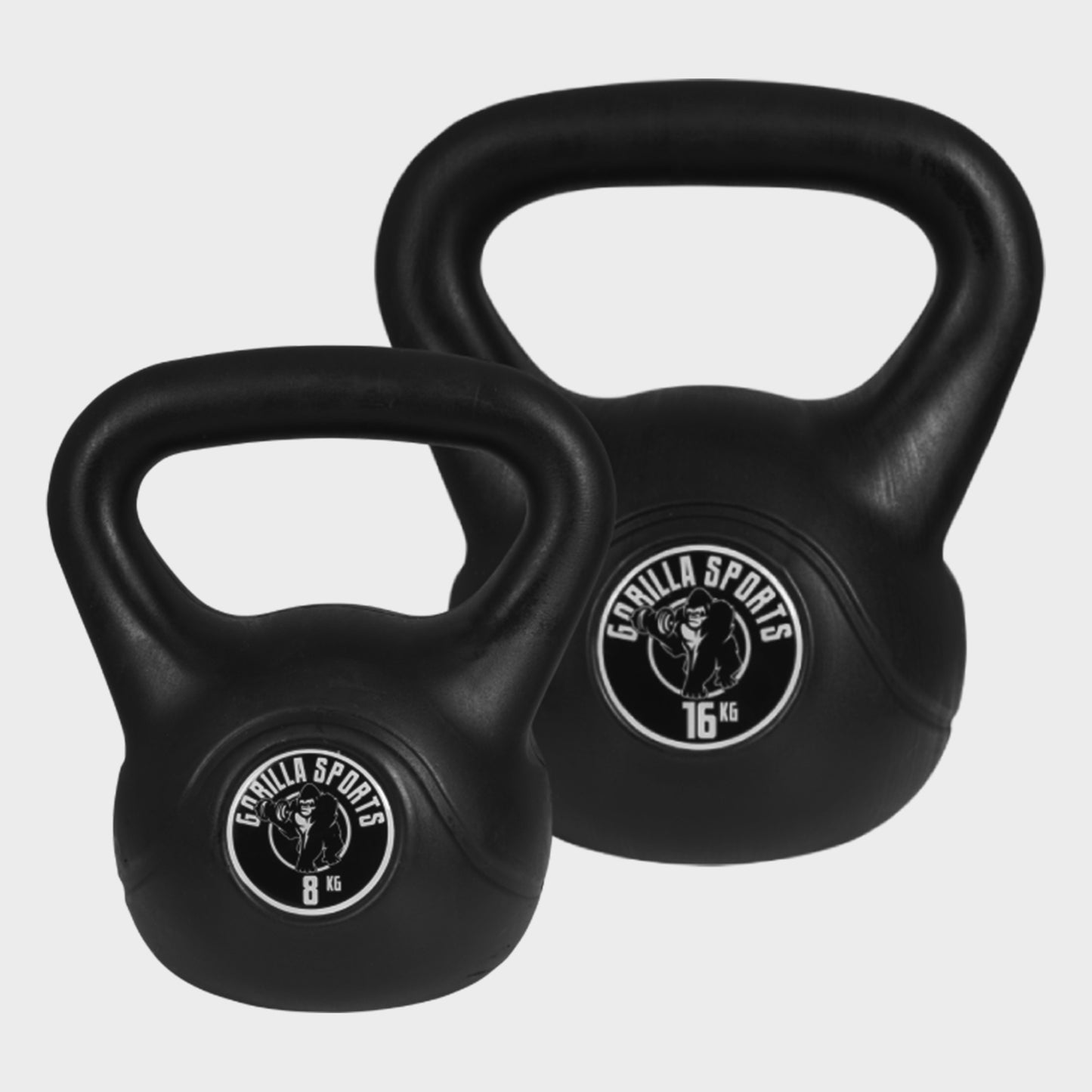 Plastic Coated Kettlebell 2-20 kg, Black