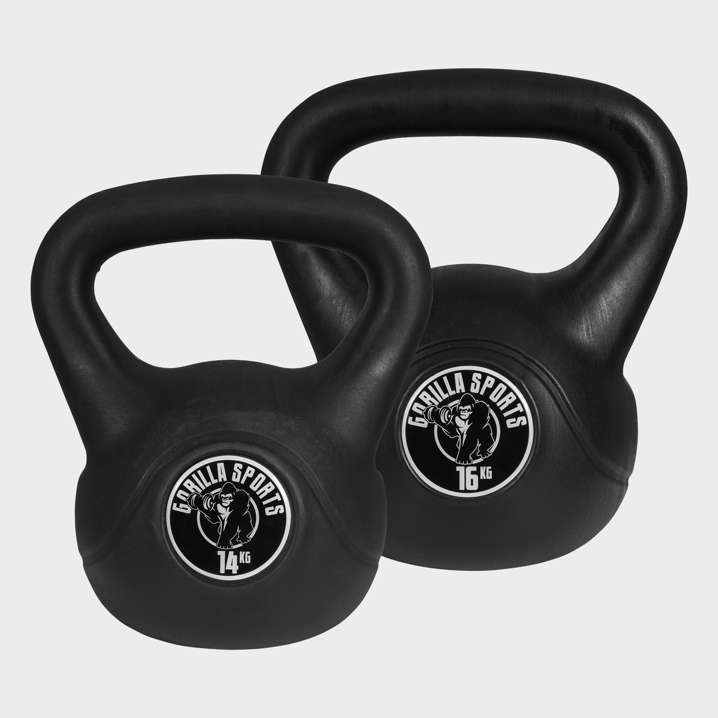 Plastic Coated Kettlebell 2-20 kg, Black