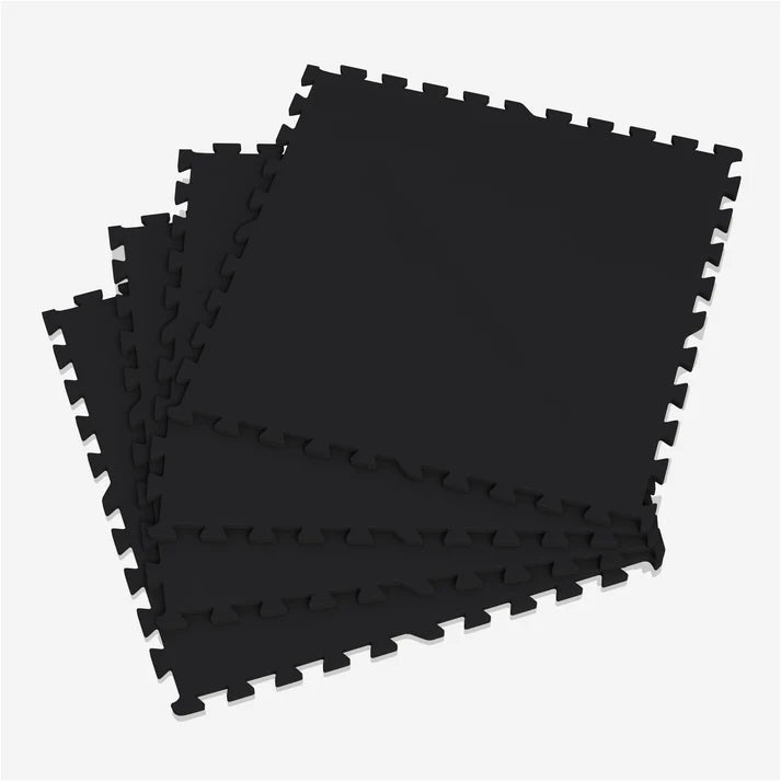 Rubber Gym Protection Mat (Set of 4 Parts + End Pieces)