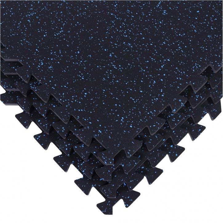 Rubber Gym Protection Mat (Set of 4 Parts + End Pieces)