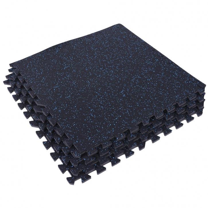 Rubber Gym Protection Mat (Set of 4 Parts + End Pieces)