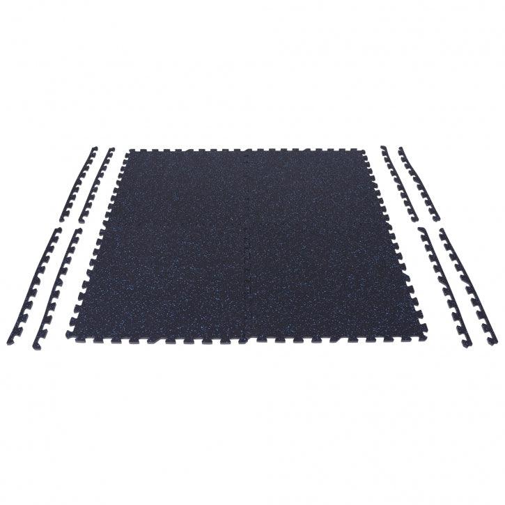 Rubber Gym Protection Mat (Set of 4 Parts + End Pieces)