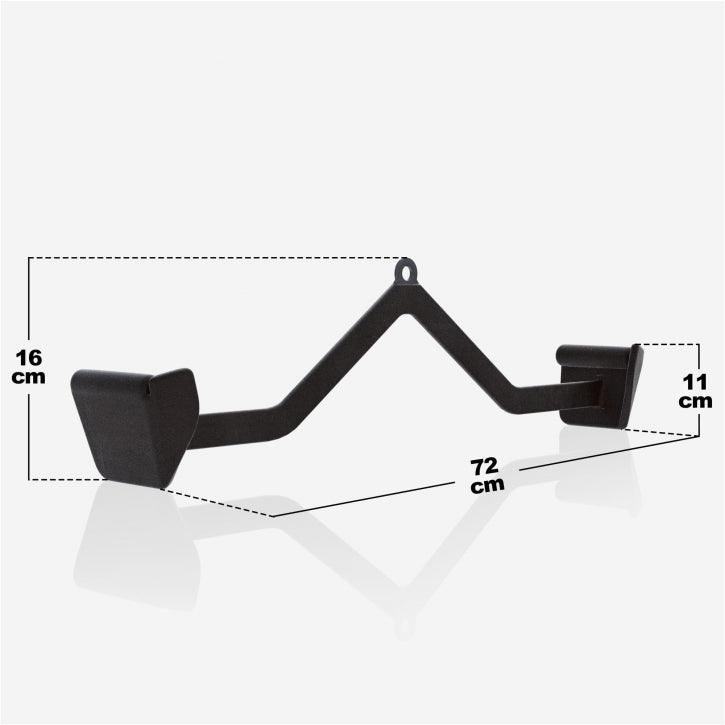 Lat Pull/Row Handle Rubber Black
