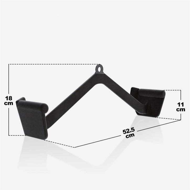 Lat Pull/Row Handle Rubber Black