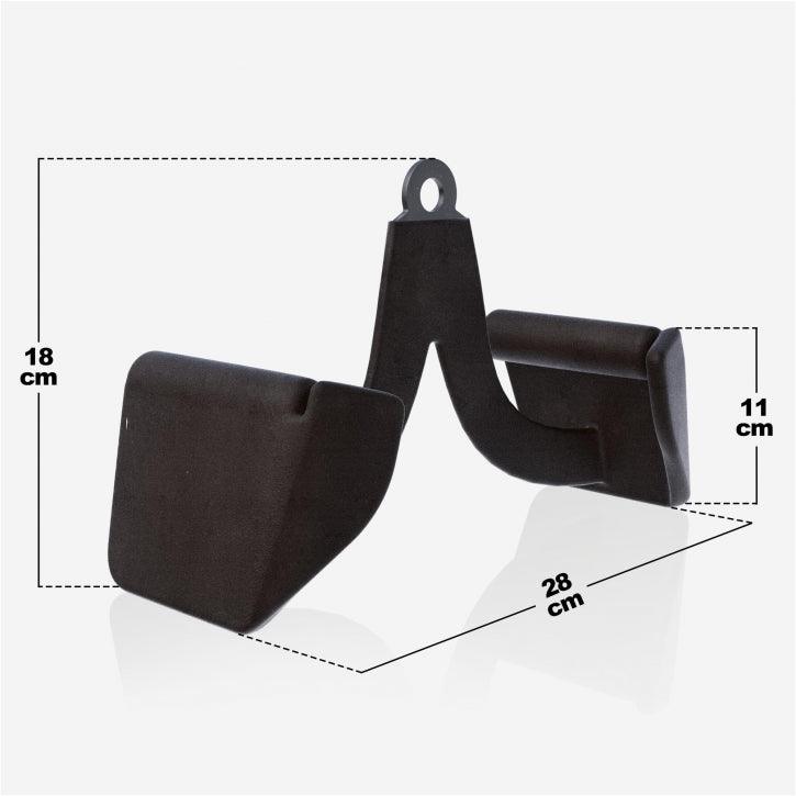 Lat Pull/Row Handle Rubber Black