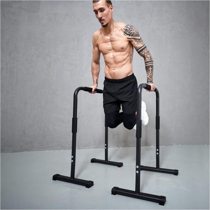 Push Up Stand Dip Bars Black/Red/Blue